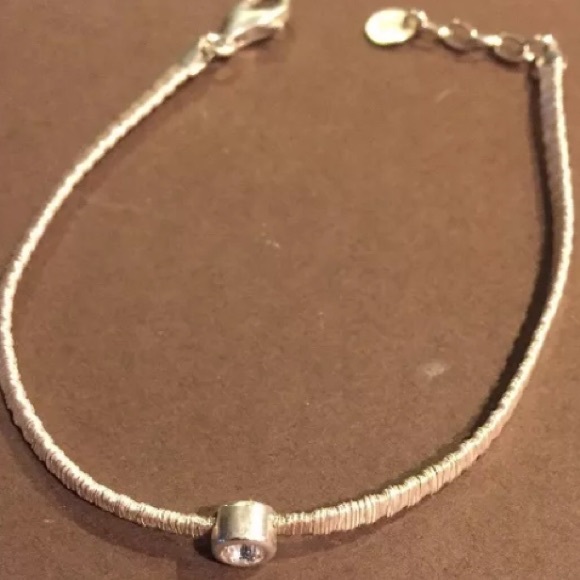 Silpada Sterling cubic zirconia bracelet EUC - Picture 2 of 3